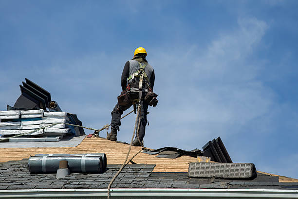 Professional Roofing technician working in East Templeton, MA